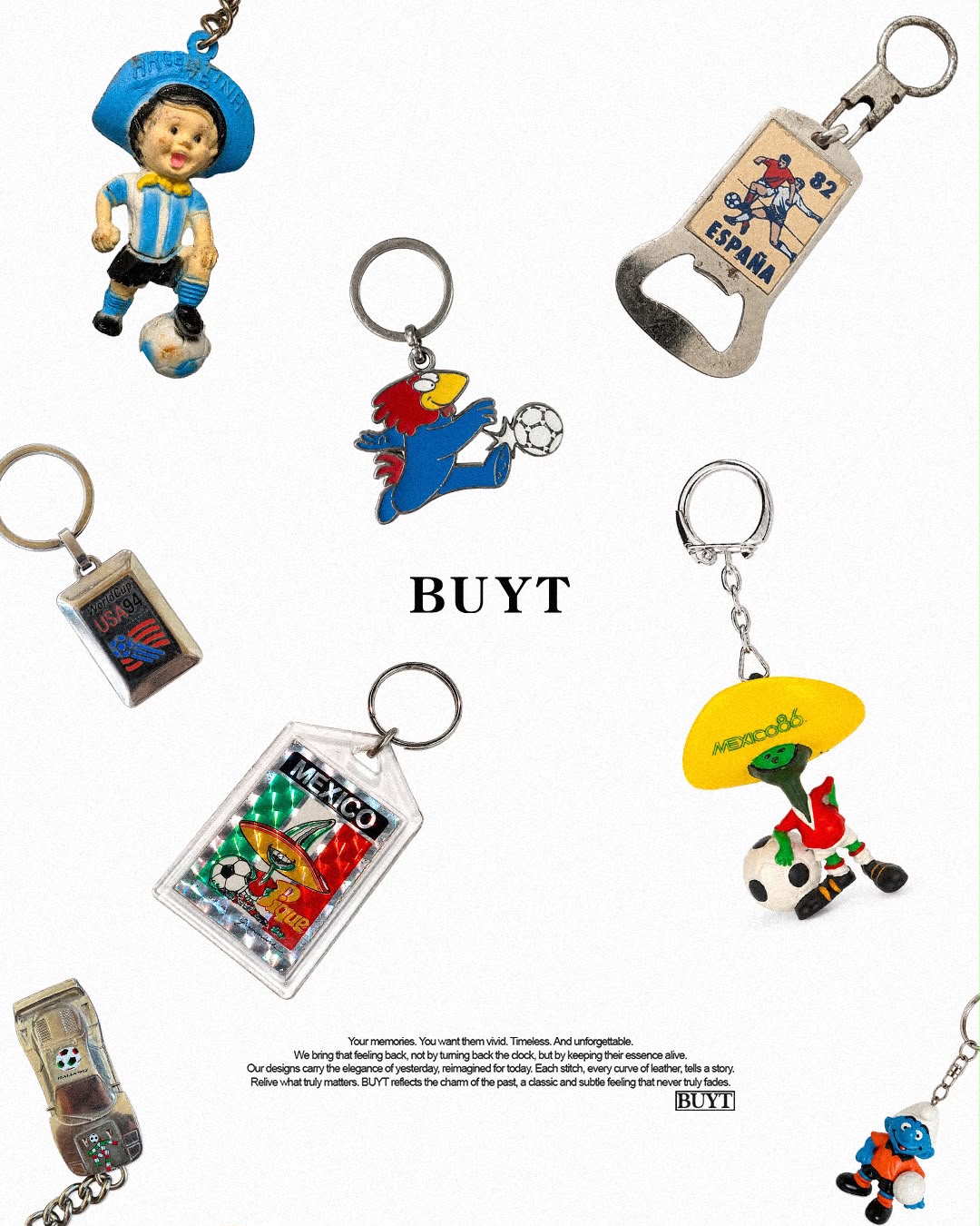 WORLD CUP BAG CHARMS - CURATED BY BUYT